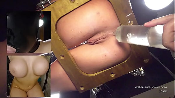Damnedhorse and Enema Superstar Chloe Inflation Bondage Massage and Enema Scene 4K