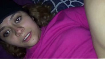 Ivanponkcmendez's teen girlfriend sends nudes on wattsap then gets a huge squirt creampie