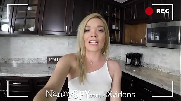 Blonde babysitter Katie Kush seduces employer