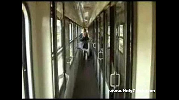 Couple having sex on a train
