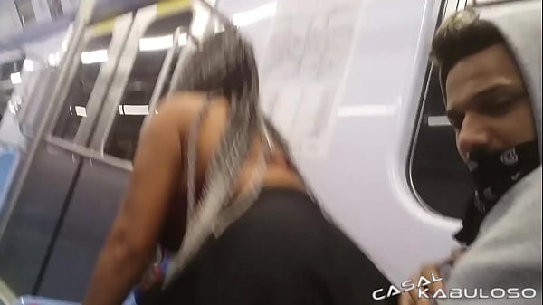 Vinny Kabuloso and Caah Kabulosa's crazy subway quickie with big cock and big tits