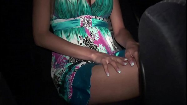 Kitty Jane strips in car before joining Driveby Girls for wild public gangbang and blowjob