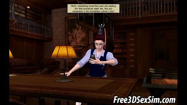 To0Nietart 3D anime redhead fucks jock with strap on
