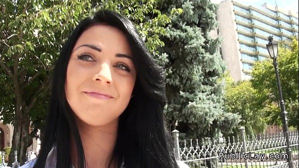 Hungarian girl Kremesavan fucks stranger for cash outdoors
