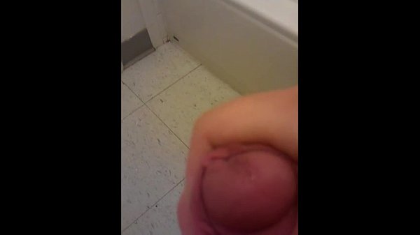 Teen boy masturbates alone in bathroom