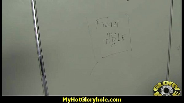Black cock Gloryhole blowjob with cum shot