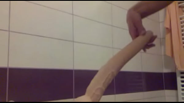Skinny guy Nelutu tries huge giant dildo insertion