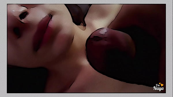Naya Mirage gets creampie cumshot in comic book style blowjob with big dick