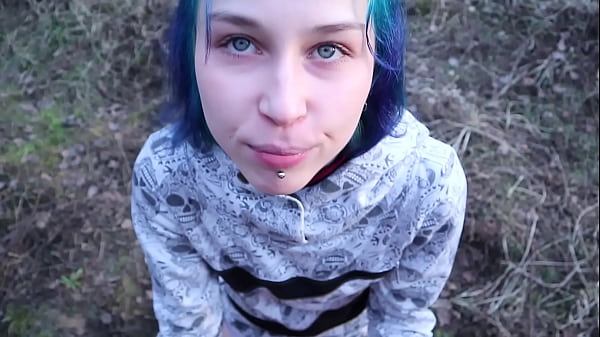 Laruna Mave fucks in woods by the road