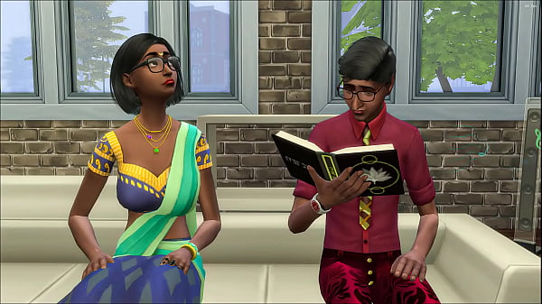 Thesim4's shy Indian stepbrother gets first time creampie blowjob help from stepsister