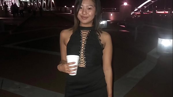 Asian chick rides big black dick in homemade doggystyle