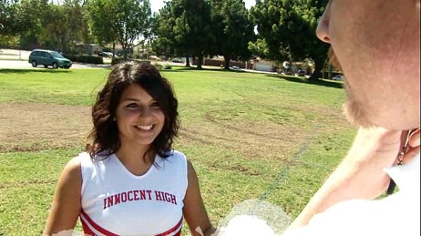 Teen cheerleader gets fucked in the locker room by Team Skeet