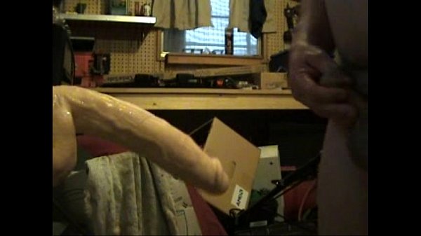 Guy gets anal wreck with huge dildo