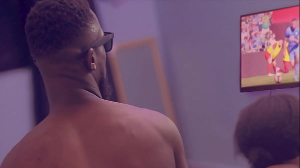Ogabang gets blowjob from ebony stepsister during soccer game