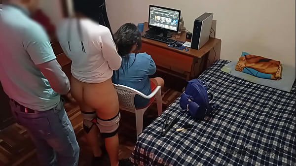 Amateursex69's wife talks to friend while I fuck her from behind with big cock and juicy ass