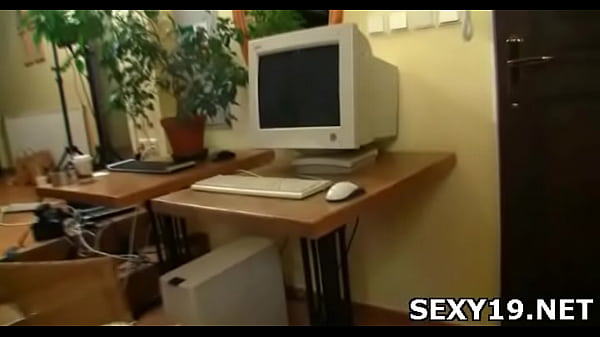 Pretty teen girl performs oral sex on a guy