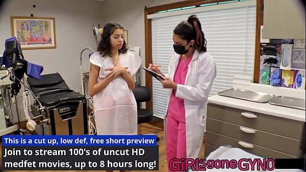 Aria Nicole gets medical exam and spanking from Doctor Tampa