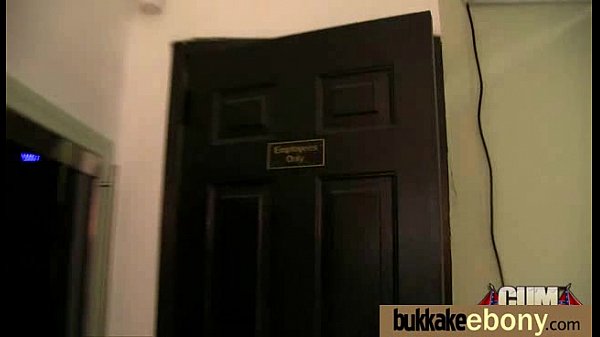 Black porn star Ciurybury takes on multiple cocks in interracial bukkake