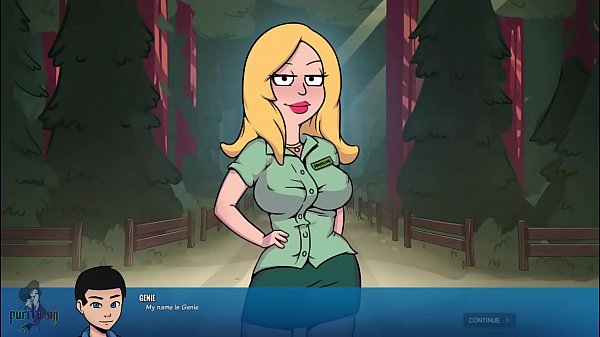 Purity Sin plays Rick and Morty brunette teen