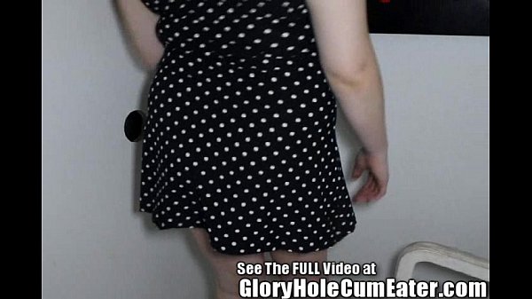 School Teacher Swallowing Multiple Cocks in a Glory Hole Booth