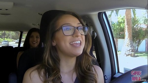 Lia gets naughty in Girls Gone Wild coed cab