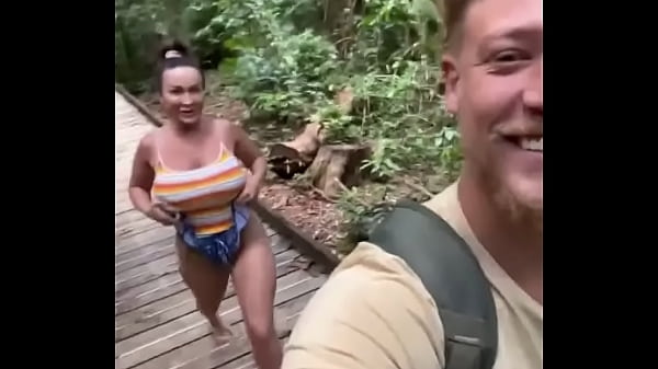 Aubrey Black fucks Jaxson Wolfe outdoors