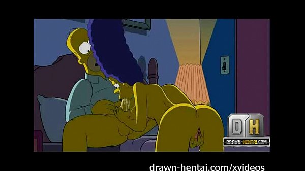 Marge Simpson blowjob creampie scene with cartoon sex parody