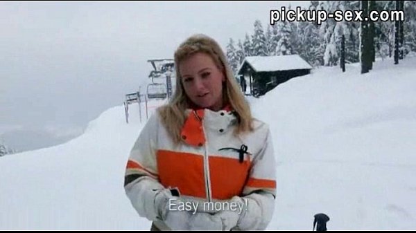 Czech amateur Nathaly Teges gets paid for public blowjob with pervert stranger