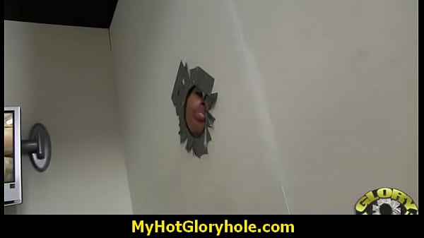 White lady confesses her interracial sins at the gloryhole with a black woman