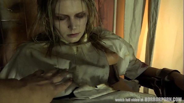 Horrorporn cosplay bondage and rough blowjob