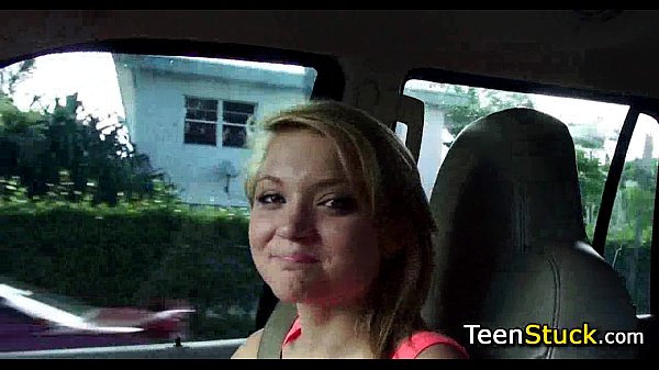 teen hitchhiker tiny blonde wants sex on the road