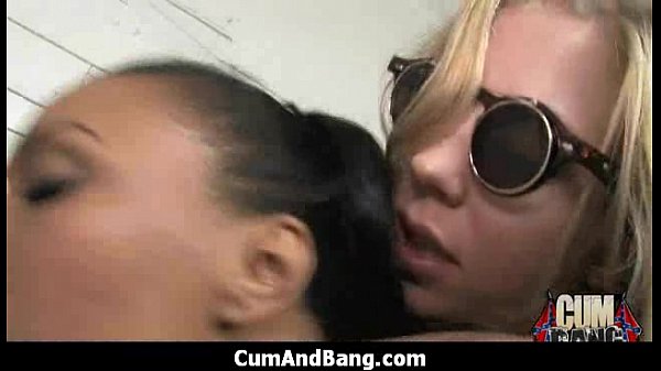 Ebony girl fucked by multiple white guys in hardcore gangbang