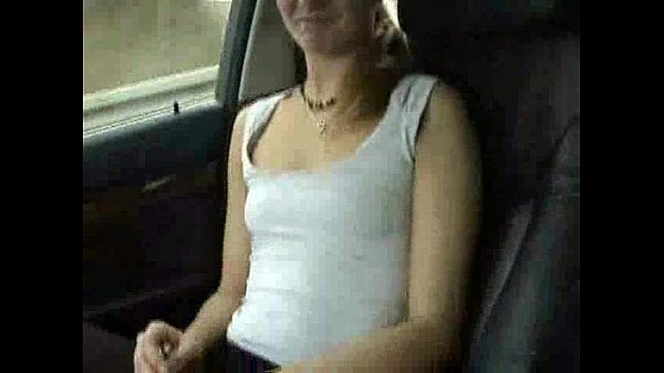 horny slut creampie in car sex scene