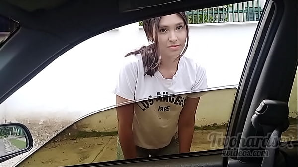 Latinas rosibel roxi and neighbor have unexpected car sex