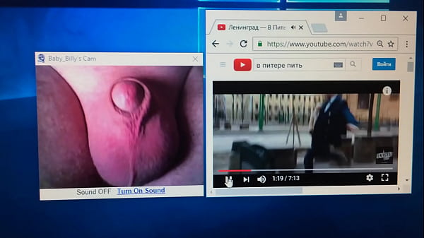 Babybilly exposes small cock on webcam show
