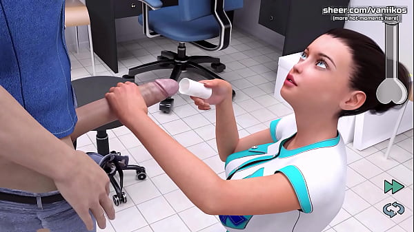 My Cute Roommate Vaniikos - Hot Nurse Blowjob Cumshot with Huge Boobs