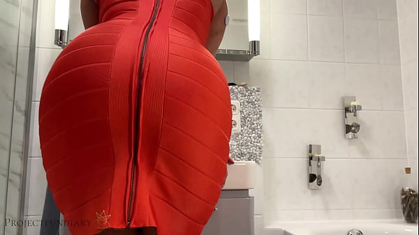 Step brother fucks me in bodycon dress from behind at after party