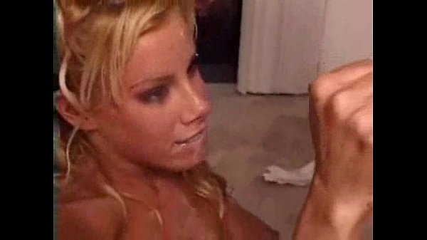Step mom gets 6 intense cumshots on her face and tits