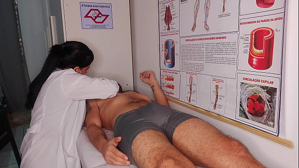 Brazilian brunette nurse gets rough bareback surprise