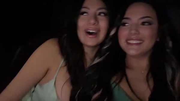 Cami Strella and Nika Venom share a thirsty Uber driver with Lev Lieben in a Latina POV threesome