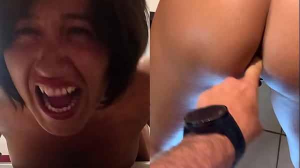 Maelle takes rough anal doggystyle creampie