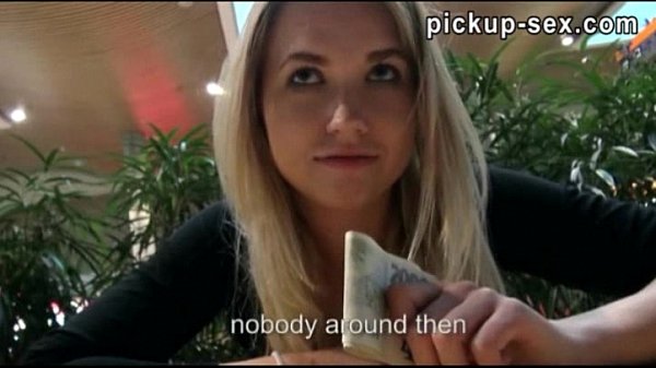 Violette Pure fucks perverted dude for cash in public