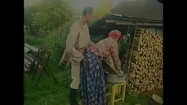 Old granny gets horny and gets fucked by her village neighbor