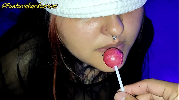 Alison Gonzalez tries lollipop then sucks random dude's penis in this crazy homemade POV video