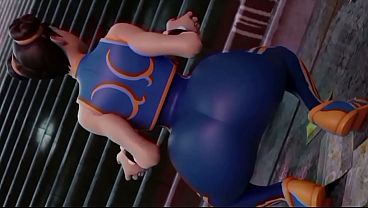 Japanese milf Chun-Li anal doggystyle compilation
