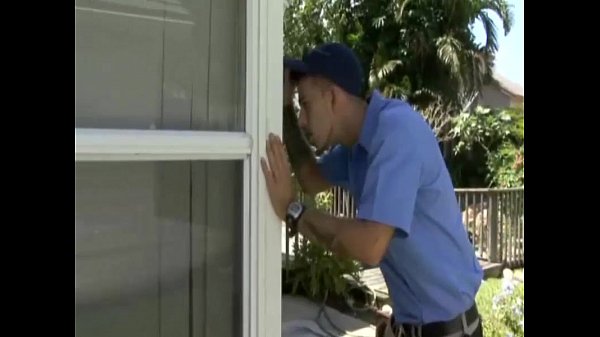 Young Brunette Girl Fucked Doggy Style by Cable Guy Joseph68