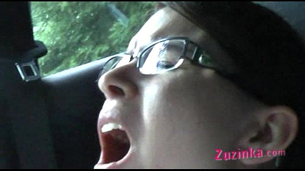Czech brunette masturbates in public with toy