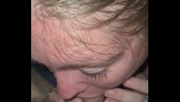 Shortstopp gets a deepthroat blow job from a bbw amateur