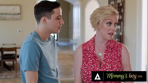 Dee Williams lets her stepson fuck her to boost his confidence in a busty milf stepmom roleplay