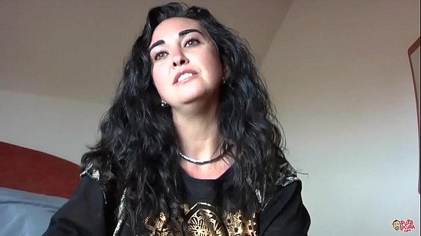 Busty brunette milf shares cum in mouth with two lovers